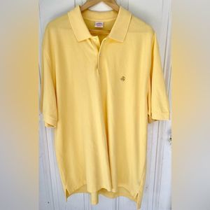 Brooks Brothers Performance Polo Yellow, Men’s XXL